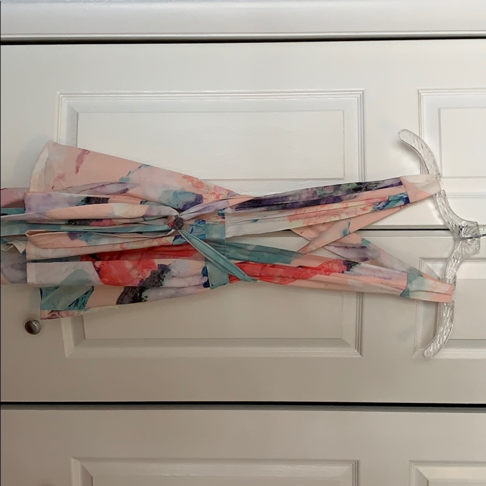 Open back, wrap around romper